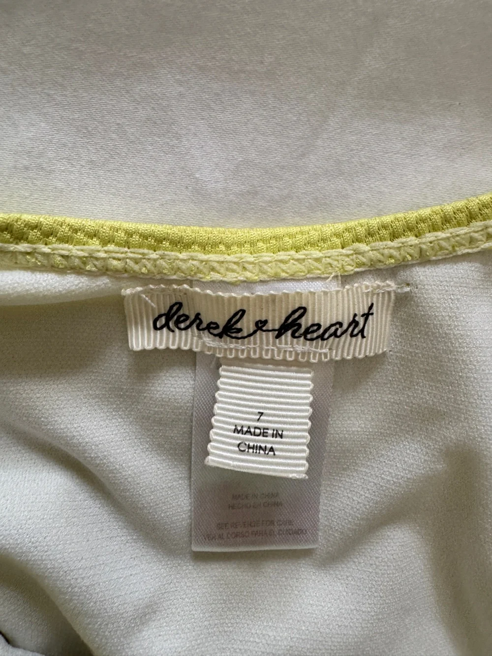 Derek Heart Bright Yellow Textured Girls' One-Piece Swimsuit